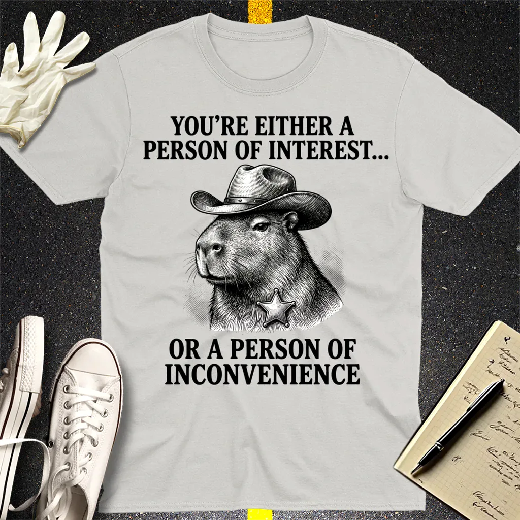 Person of Inconvenience T-Shirt - Ice Grey