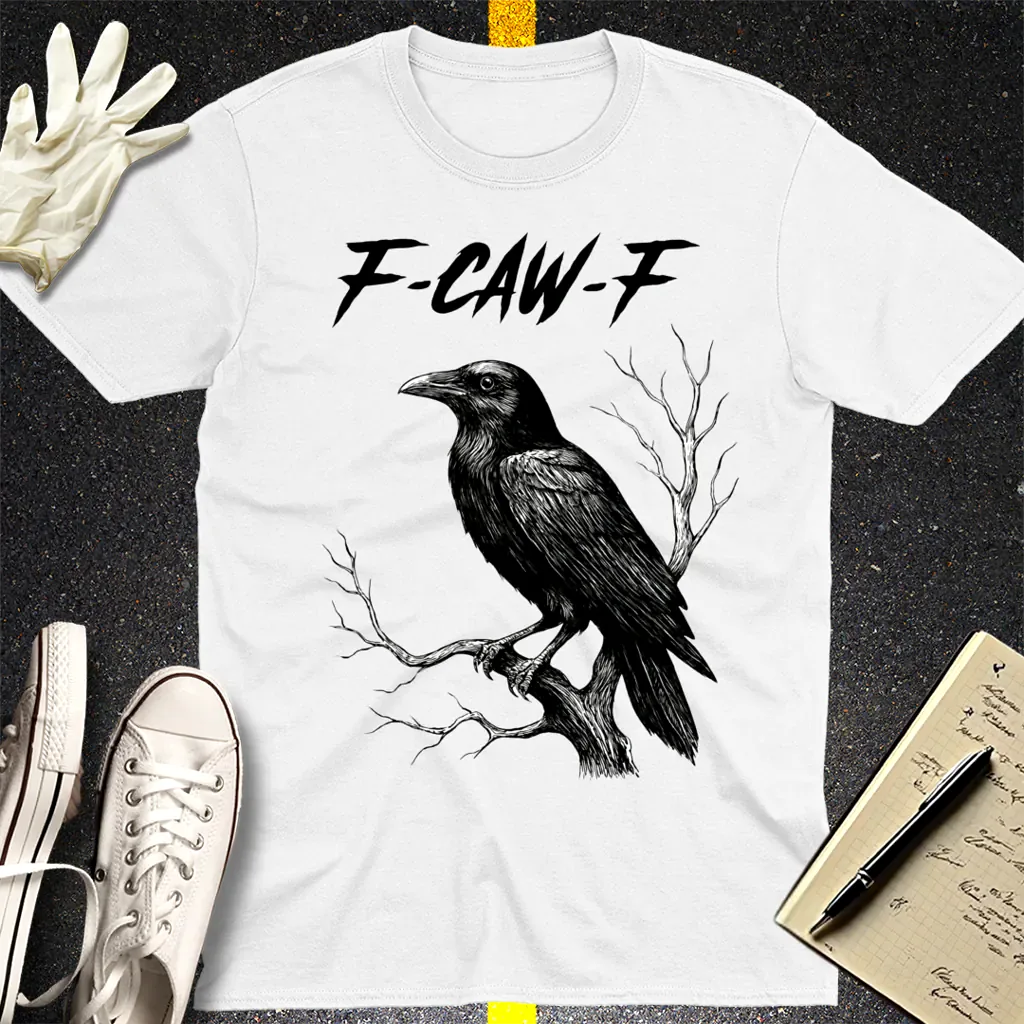 F-CAW-F Raven T-Shirt - White