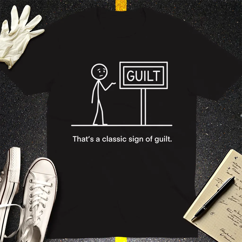Classic Sign of Guilt T-Shirt - Black