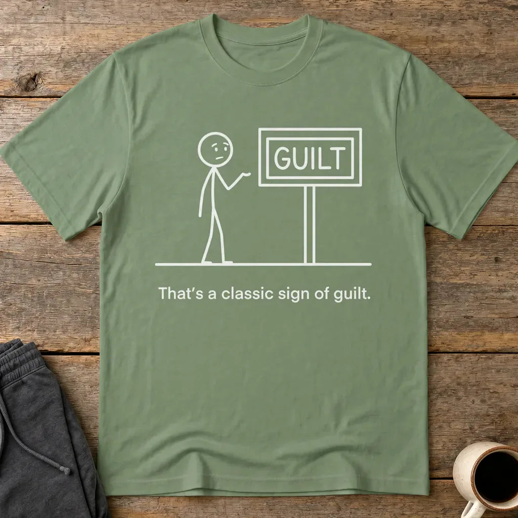 Classic Sign of Guilt T-Shirt - Military Green