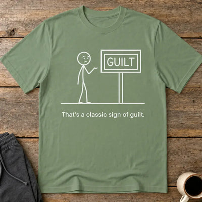 Classic Sign of Guilt T-Shirt - Military Green