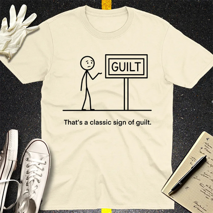 Classic Sign of Guilt T-Shirt - Natural