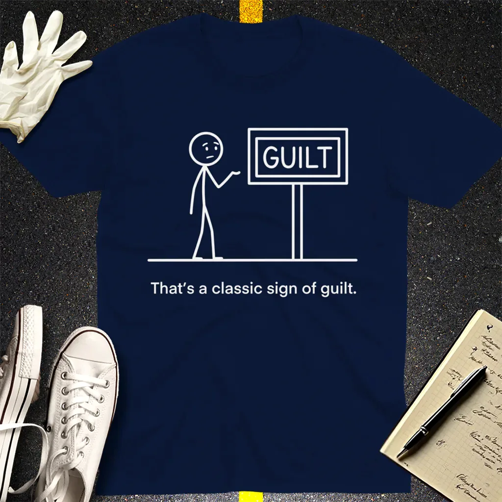Classic Sign of Guilt T-Shirt - Navy