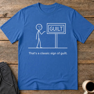Classic Sign of Guilt T-Shirt - Royal