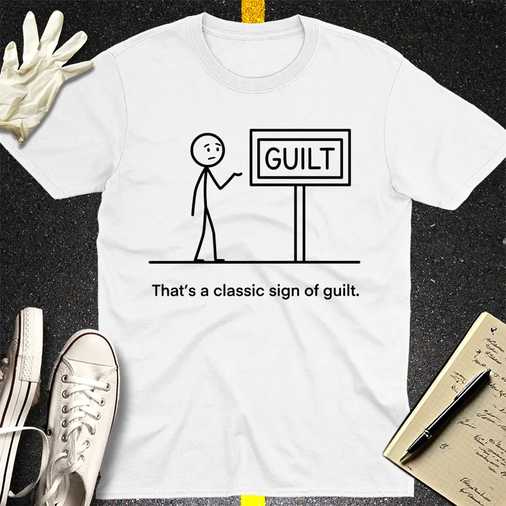 Classic Sign of Guilt T-Shirt - White