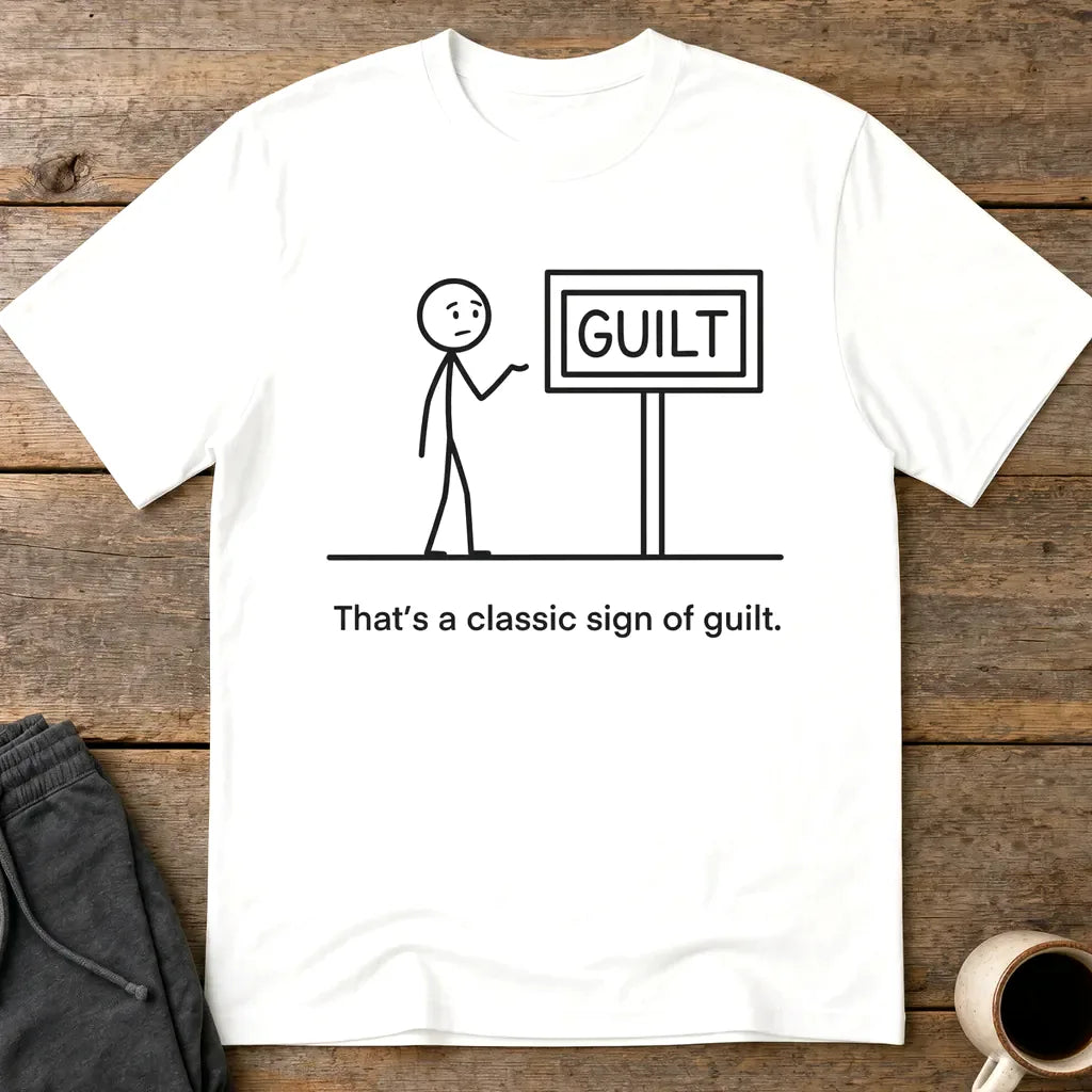 Classic Sign of Guilt T-Shirt - White
