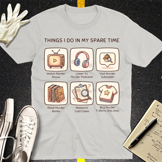 Murder Hobbyist T-Shirt - Ice Grey