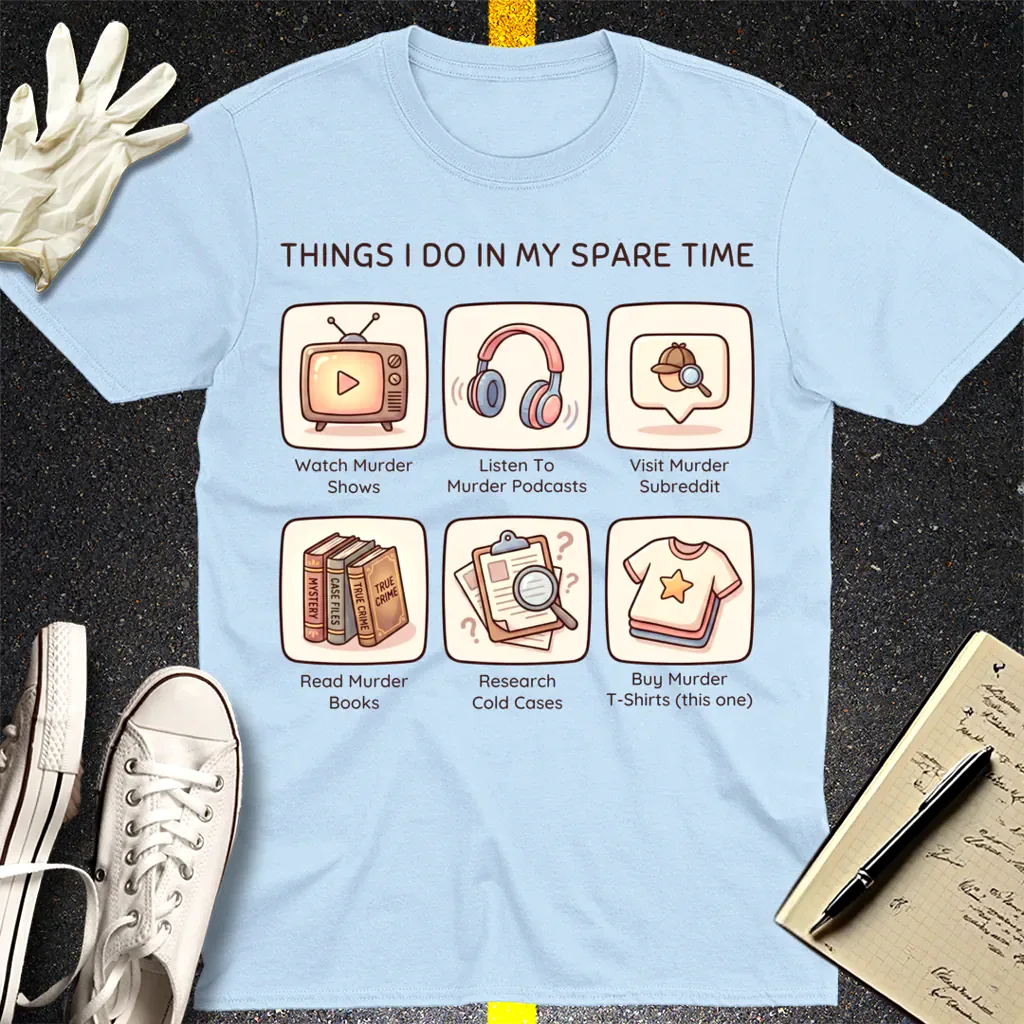 Murder Hobbyist T-Shirt - Light Blue
