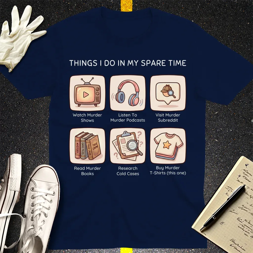 Murder Hobbyist T-Shirt - Navy