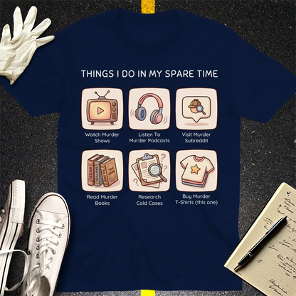 Murder Hobbyist T-Shirt - Navy