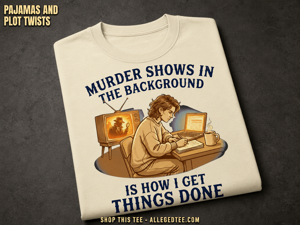 Murder Shows Productivity Boost T-Shirt_fold_tilt