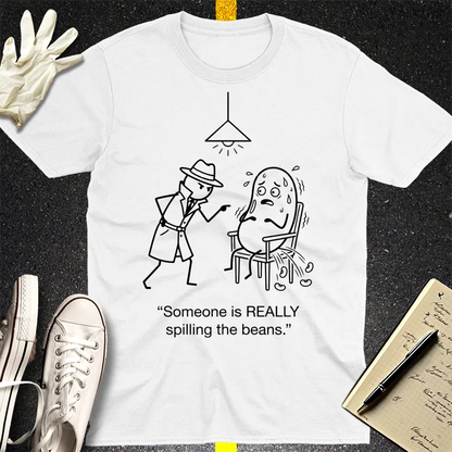 Spilling the Beans T-Shirt - White