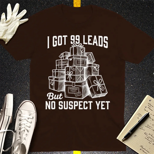 No Suspect Yet T-Shirt - Dark Chocolate