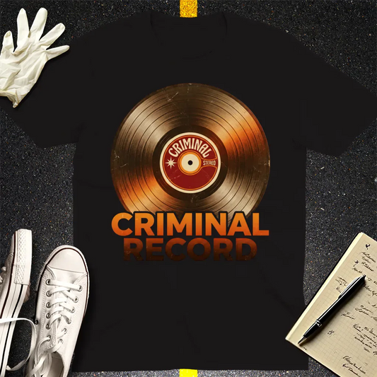 Criminal Record T-Shirt - Black