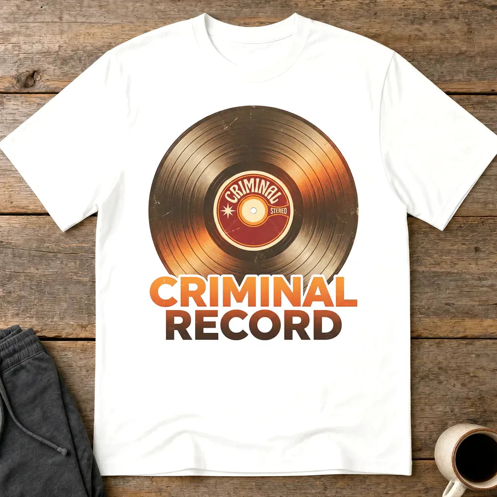 Criminal Record T-Shirt - White