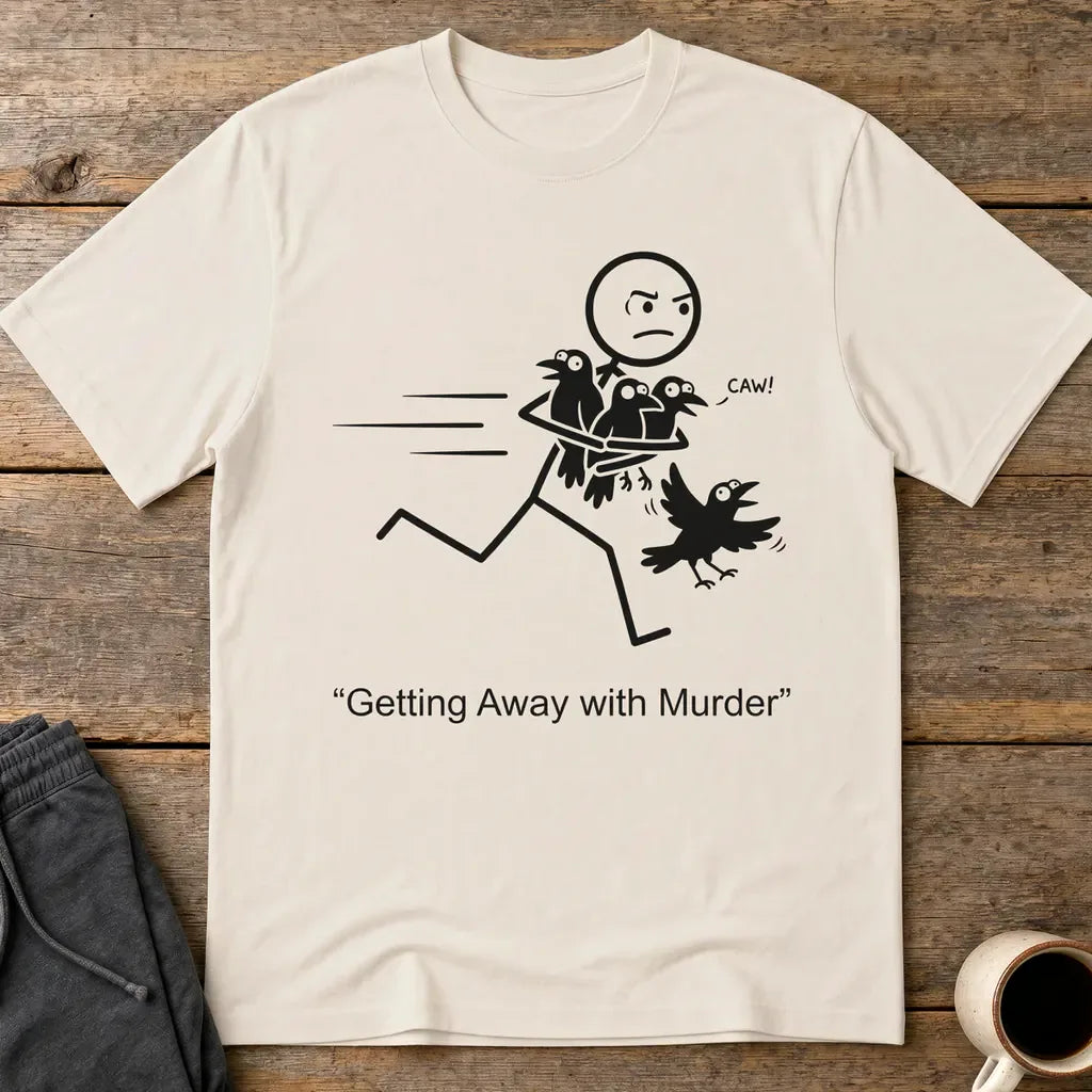 Getting Away with Murder T-Shirt - Ice Grey
