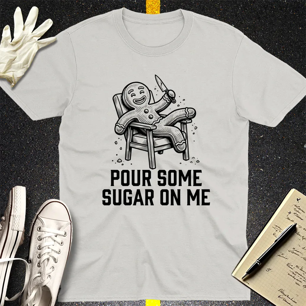 Sugar-Crazed Gingerbread T-Shirt - Ice Grey