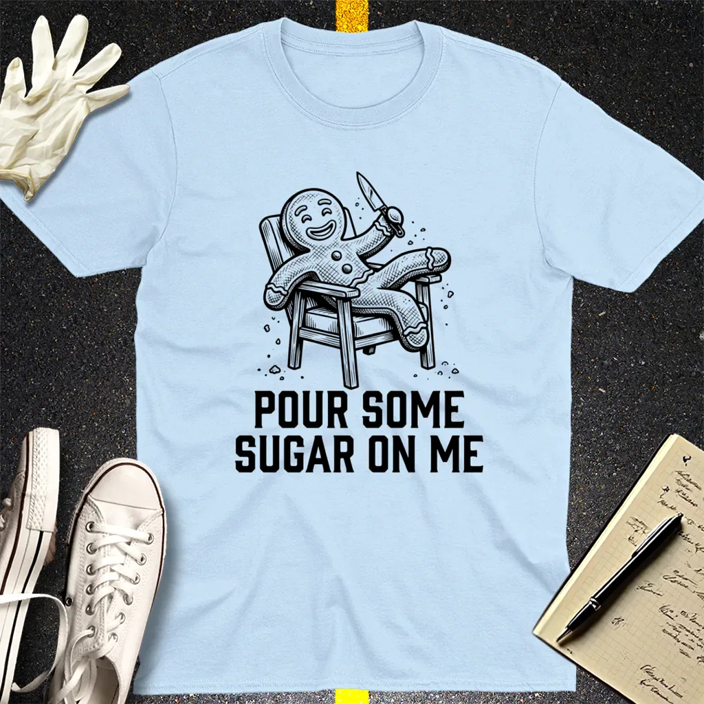 Sugar-Crazed Gingerbread T-Shirt - Light Blue