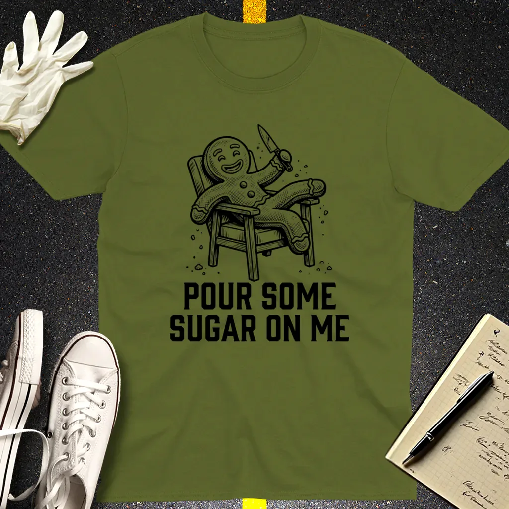 Sugar-Crazed Gingerbread T-Shirt - Military Green
