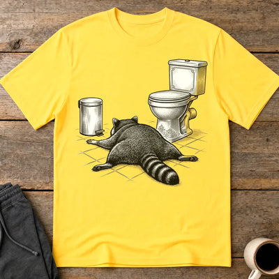 Trash Raccoon Hangover T-Shirt - Daisy