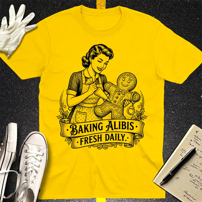Baking Alibis T-Shirt - Daisy