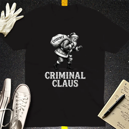 Criminal Claus T-Shirt - Black