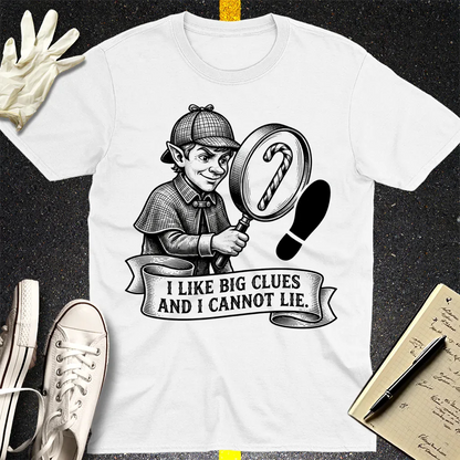 Big Clues Detective T-Shirt - White