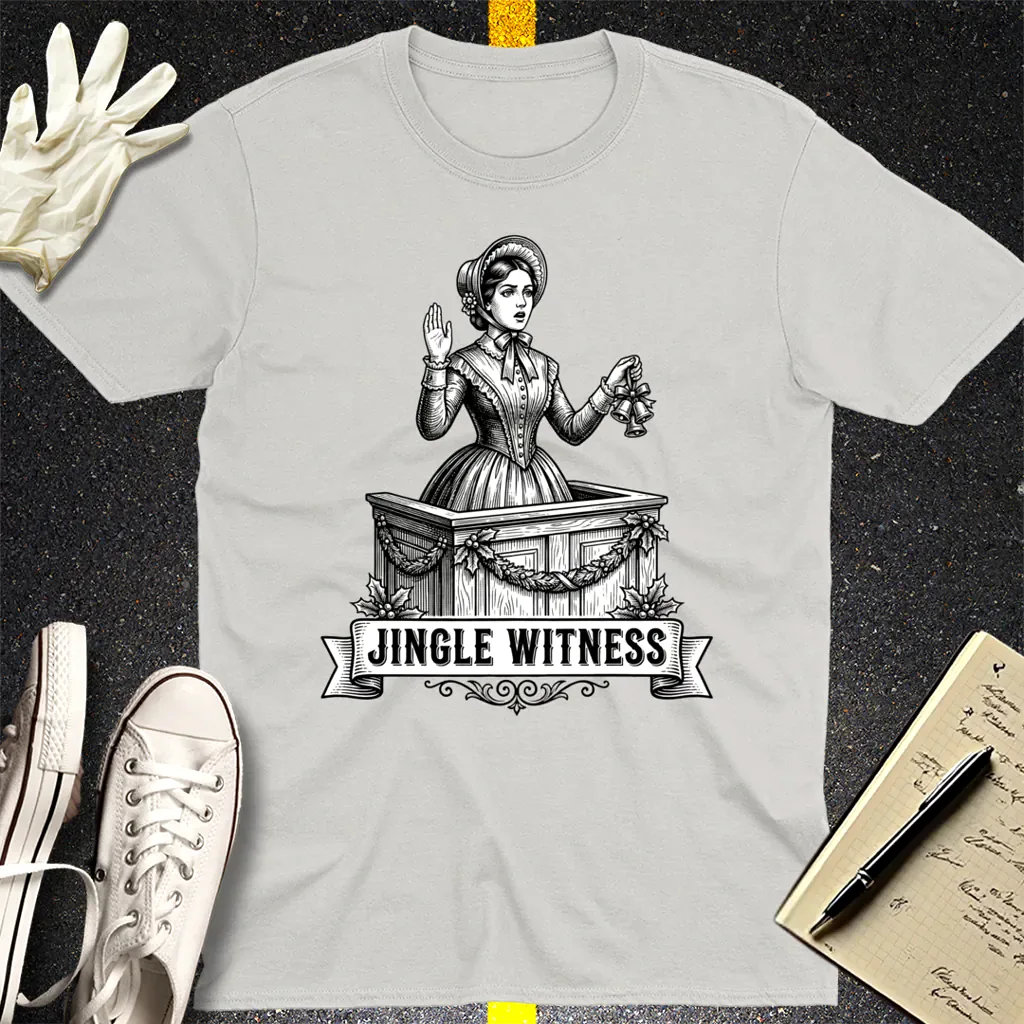 Jingle Witness T-Shirt - Ice Grey
