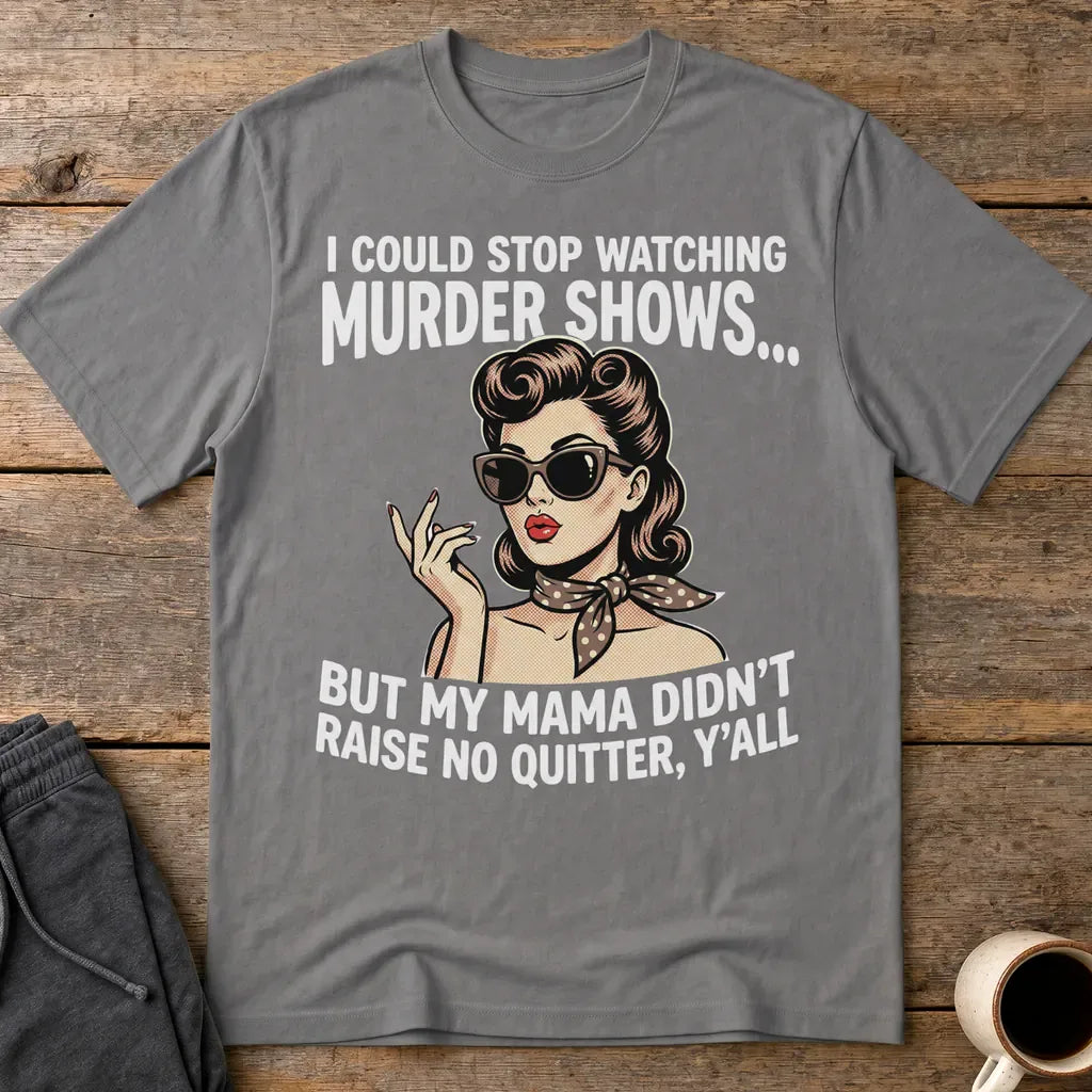 Murder Show Addict T-Shirt - Charcoal