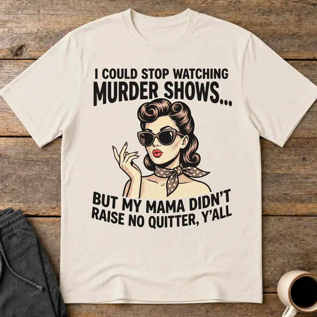 Murder Show Addict T-Shirt - Ice Grey