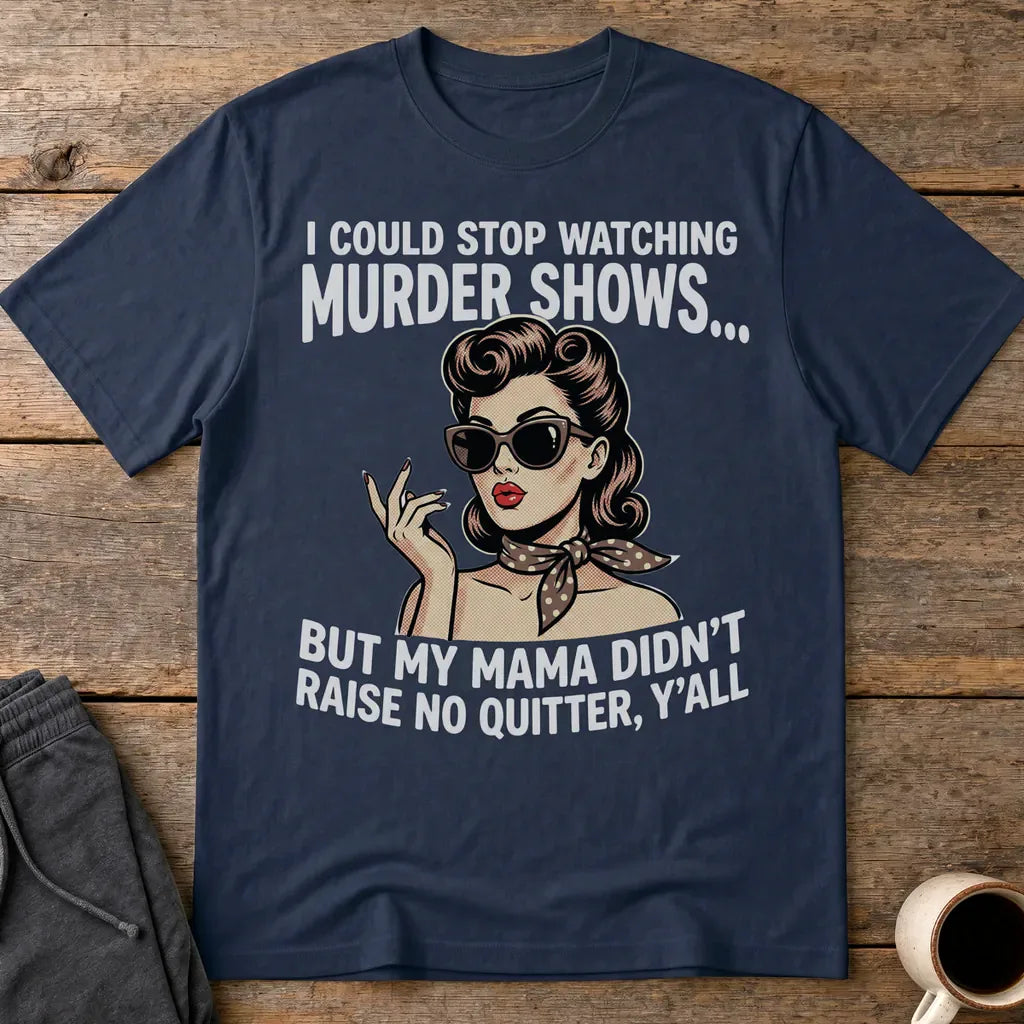 Murder Show Addict T-Shirt - Navy