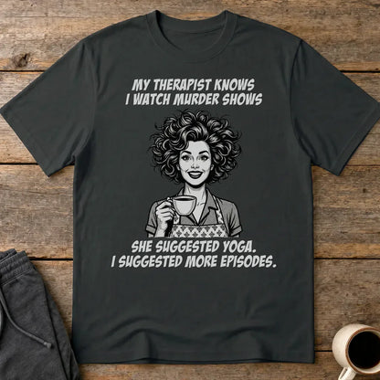 Murder Shows & Coffee T-Shirt - Black