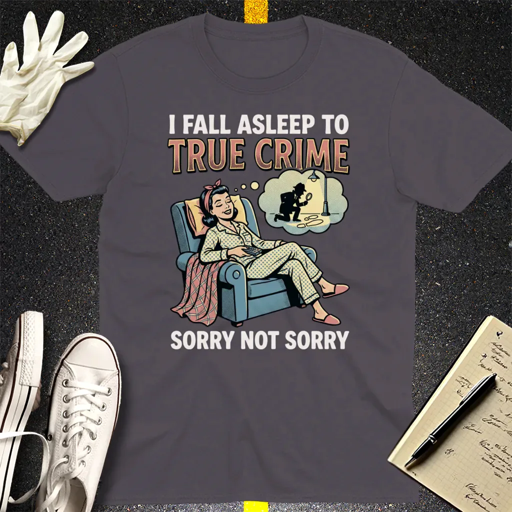 True Crime Dreams T-Shirt - Charcoal