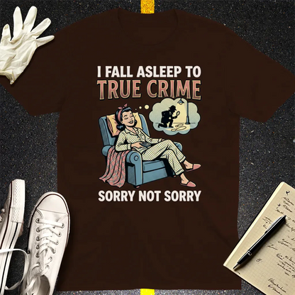 True Crime Dreams T-Shirt - Dark Chocolate