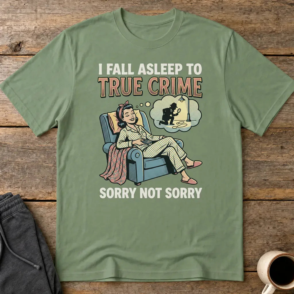 True Crime Dreams T-Shirt - Military Green