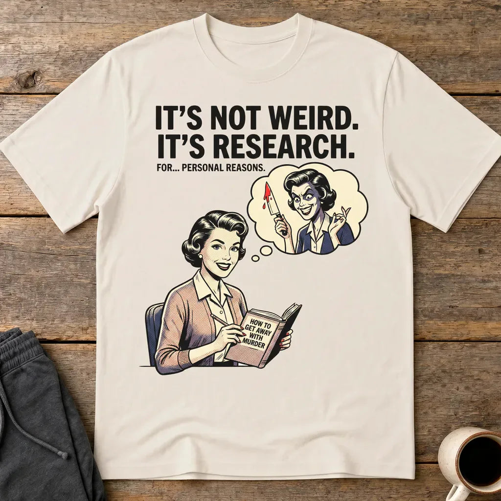 It's Not Weird, It's Research T-Shirt - Ice Grey