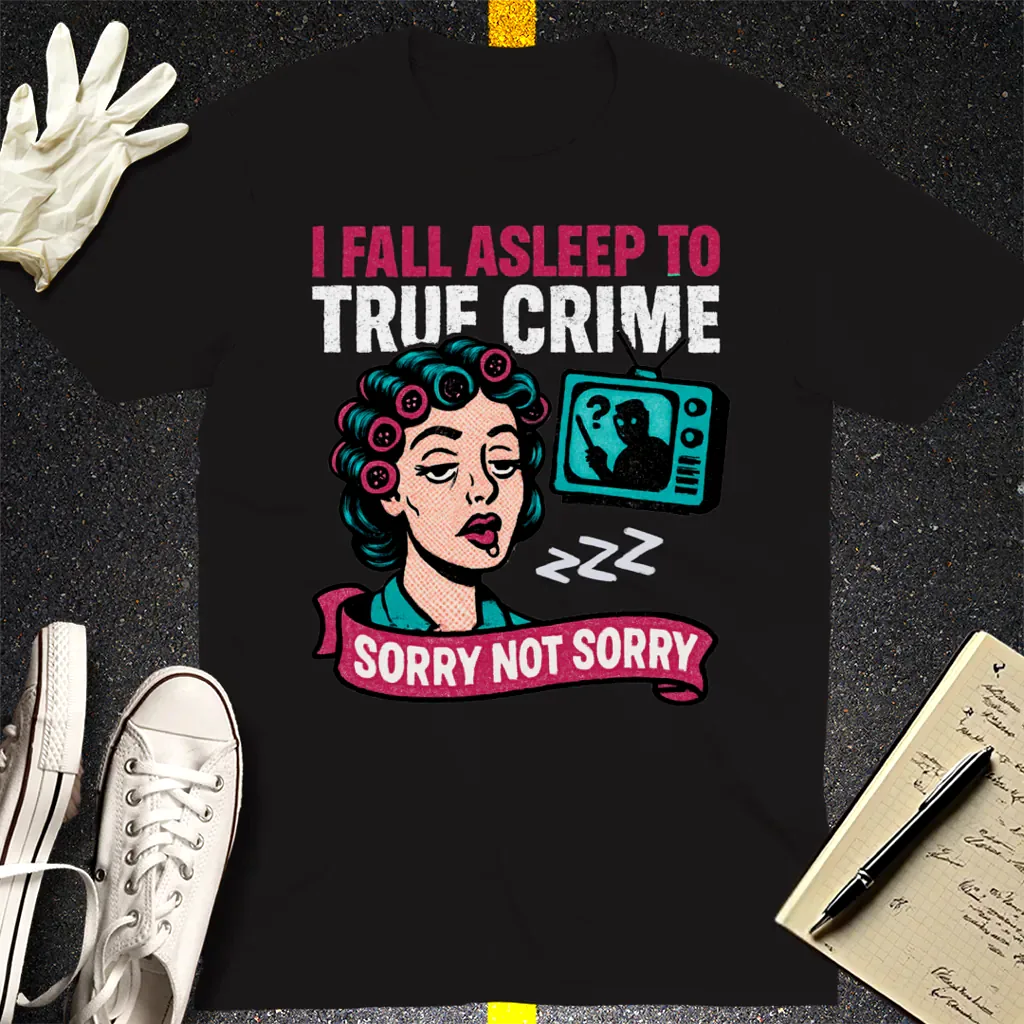 True Crime Sleep Club T-Shirt - Black