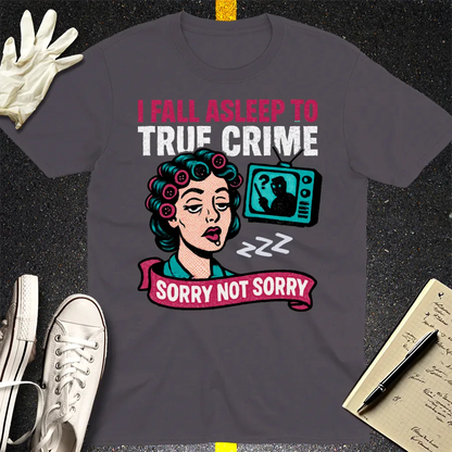 True Crime Sleep Club T-Shirt - Charcoal