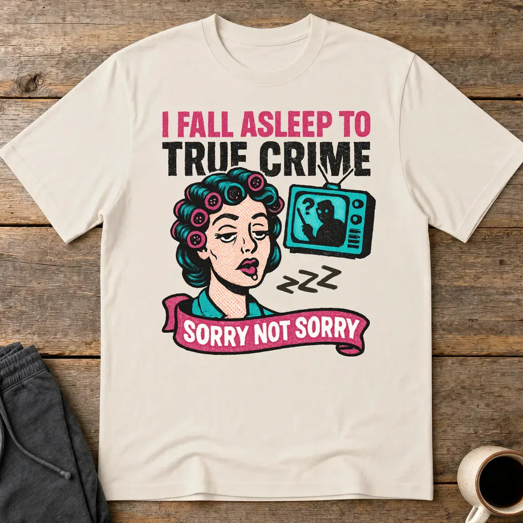 True Crime Sleep Club T-Shirt - Ice Grey