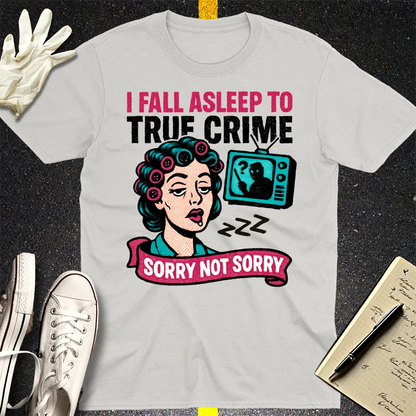 True Crime Sleep Club T-Shirt - Ice Grey