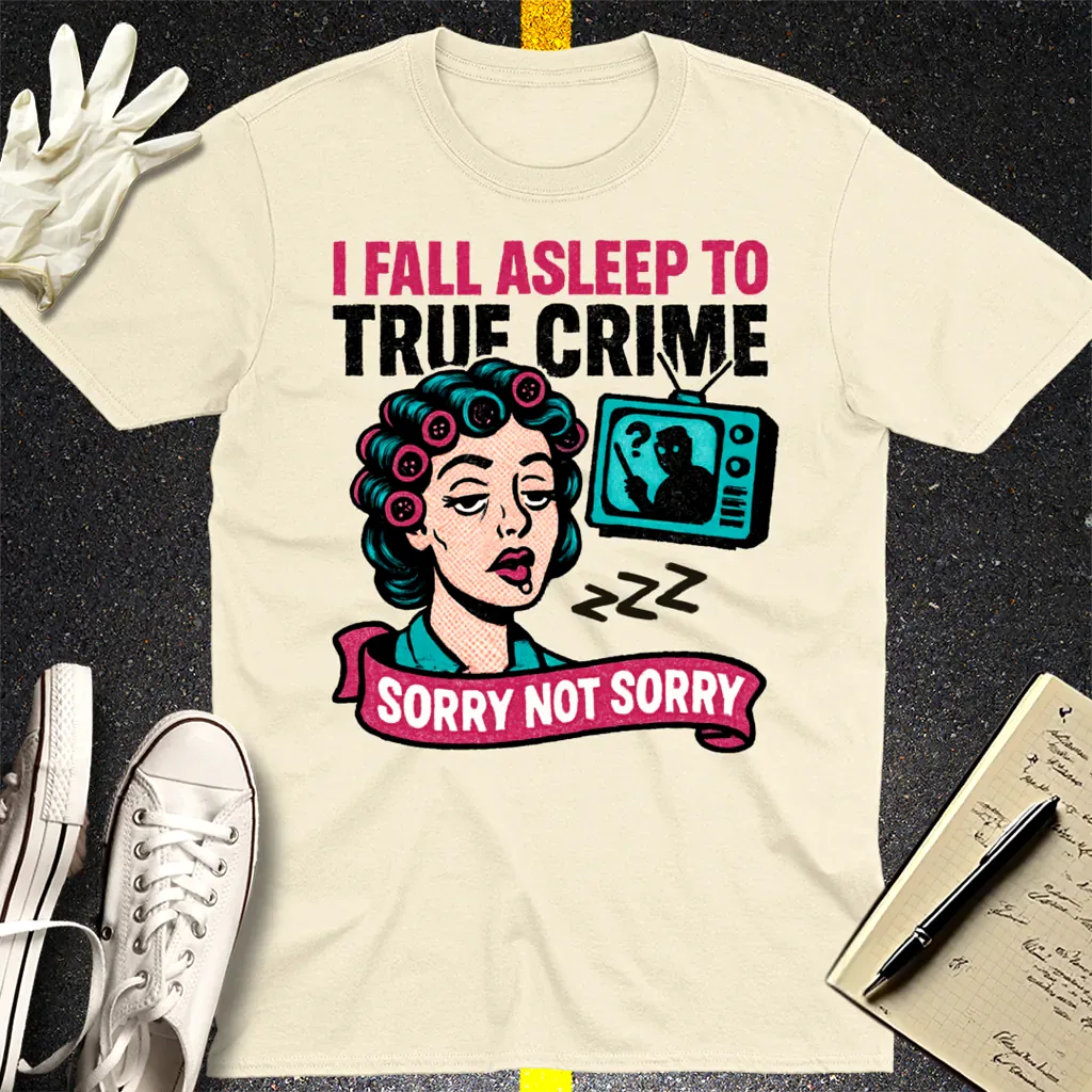 True Crime Sleep Club T-Shirt - Natural