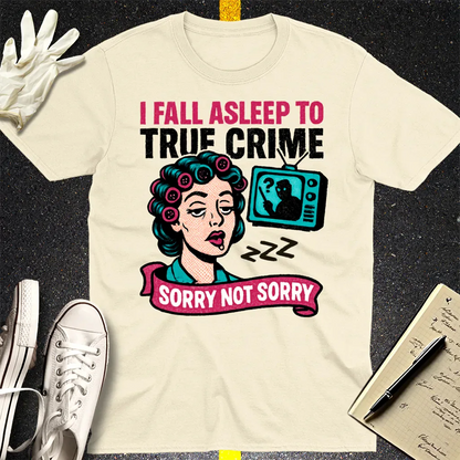 True Crime Sleep Club T-Shirt - Natural