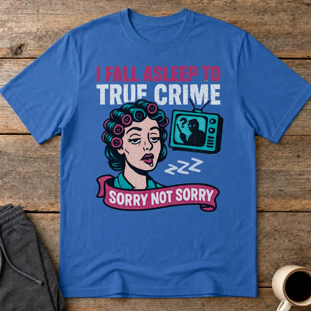 True Crime Sleep Club T-Shirt - Royal