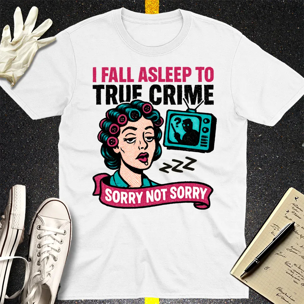True Crime Sleep Club T-Shirt - White
