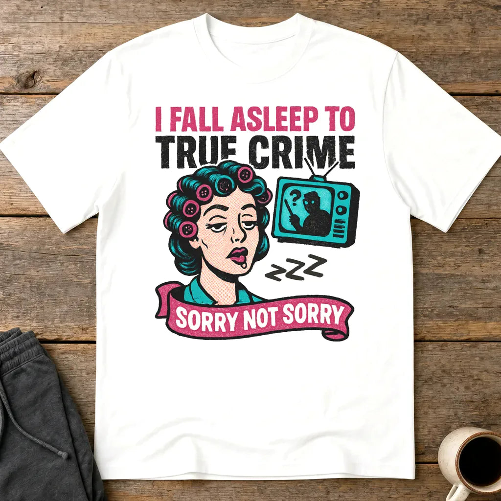 True Crime Sleep Club T-Shirt - White