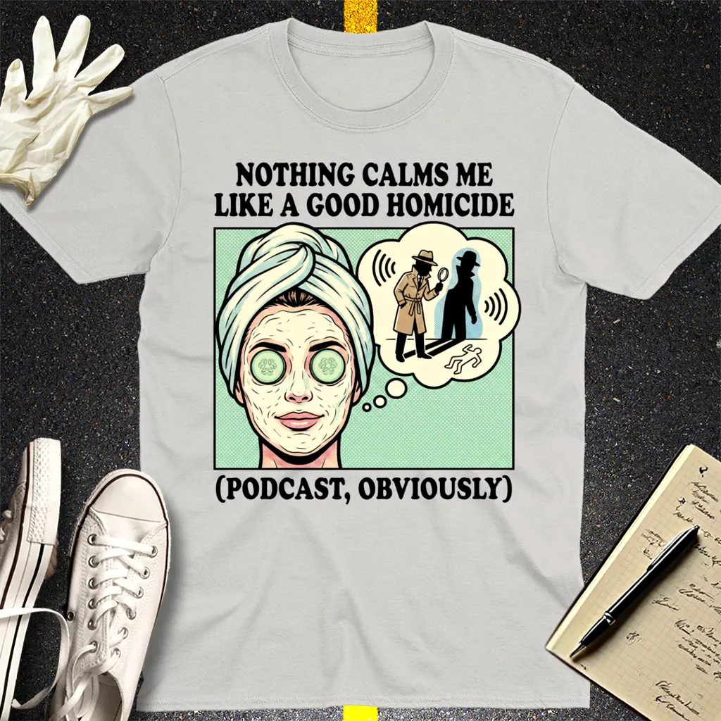 Good Homicide Vibes T-Shirt - Ice Grey