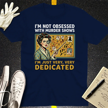 Murder Mystery Dedication T-Shirt - Navy