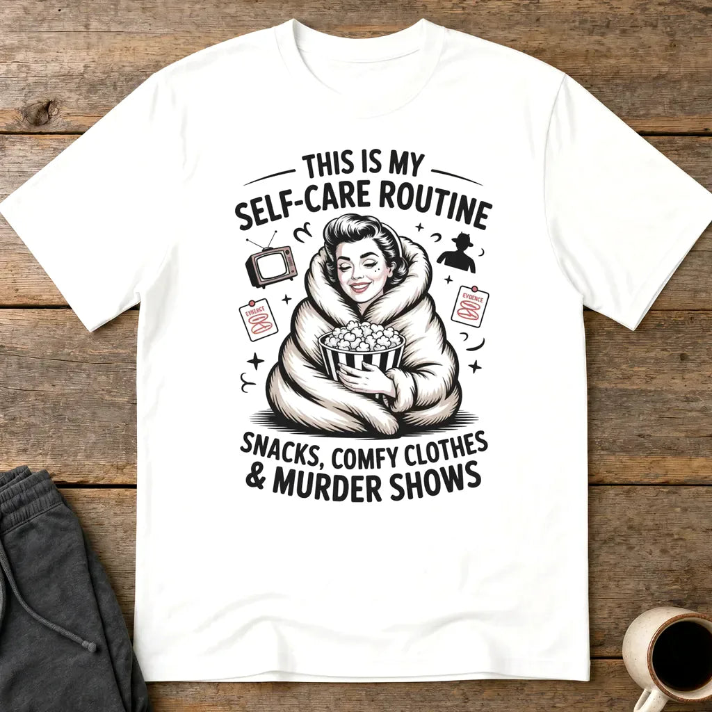 Murder Show Self-Care T-Shirt - White