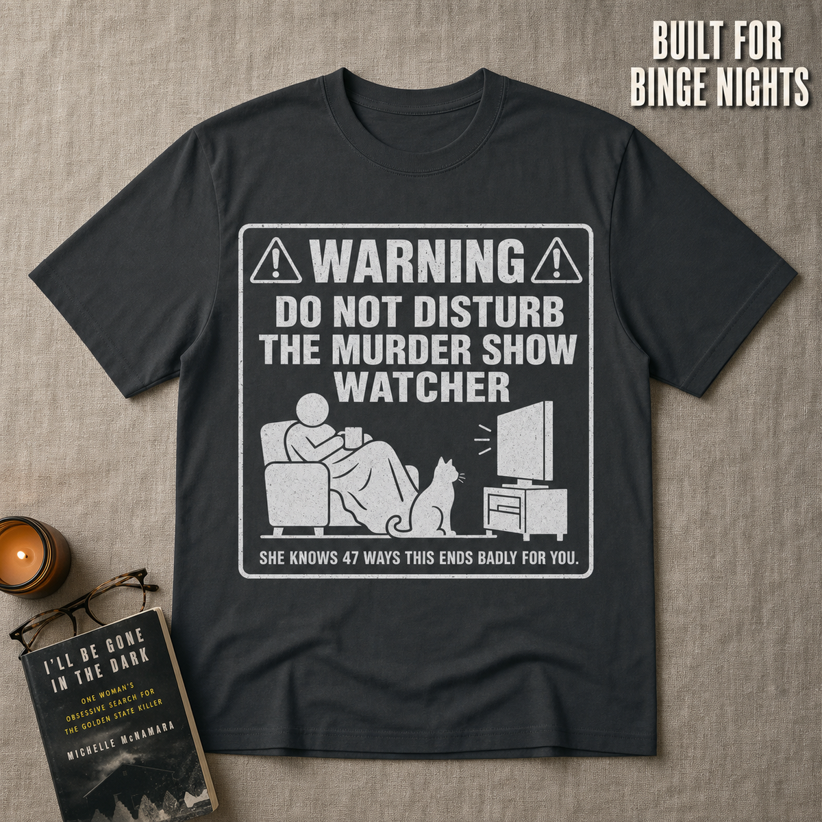 DND Murder Show Watcher T-Shirt_min_flat