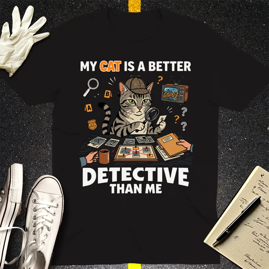 Cat Detective T-Shirt